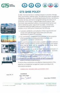 QHSE POLICY Certificate